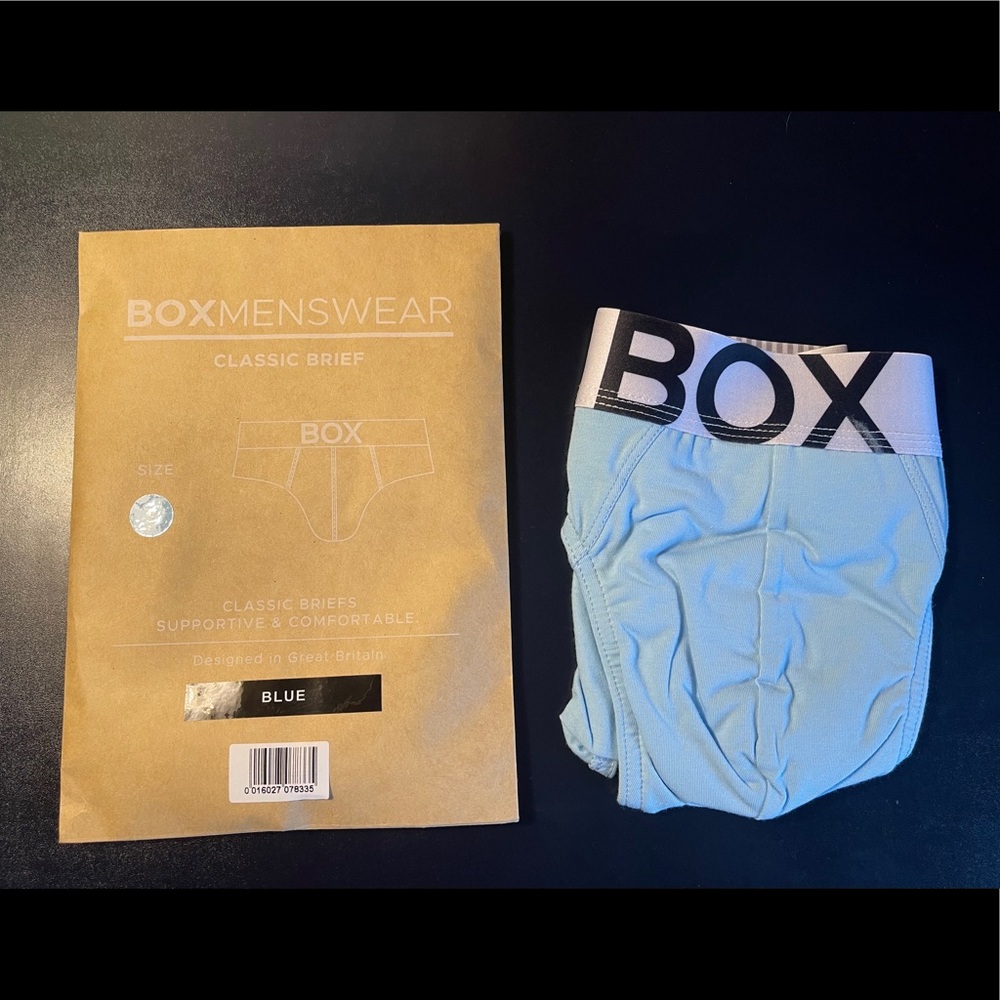 NWT BOX Menswear Blue Brief